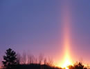 Ray of sun setting